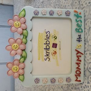 Mommy is the Best Picturr Frame Flowers Mom Picture Frame Flowers Kids Floral